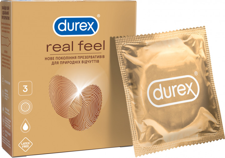 Презервативы DUREX №3 Real feel (для естественных ощущений) Производитель: Тайланд Reckitt Benckiser Healthcare Manufacturing (Thailand) Ltd